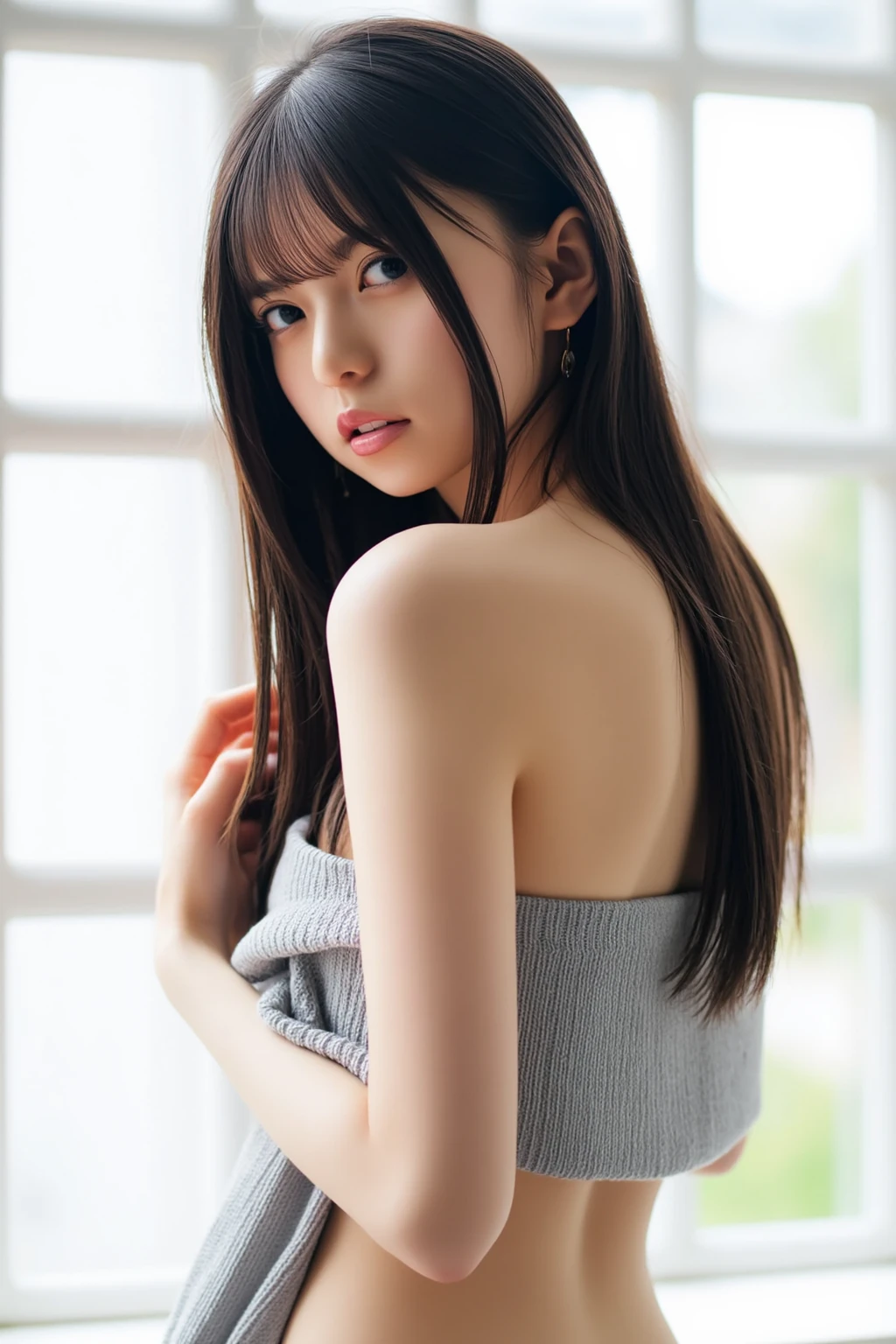topless、Bottleless、Naked、Big eyes、Big black eyes、Drooping eyes、Completely naked、topless、beautiful breasts、normal breasts、bottomless、All naked、naked、No underwear、not wearing anything、short bob、loose curly hair、I was injured、bleed、endure the pain、A painful look、It hurts、I was scared、It was scary look、はAre crying、Are crying、I'm crying、It was scary、trembling、alone, idol face,cute、Japanese、 delicate girl, Frank, Sophisticated, thin arms, innocent eyes, cheek, shiny pink lips、Keep your lips open、depth of field movie light、blurred background、目 focuokeh dof、professional lighting、soft light、(NSFW:1.1)、bodice subian、beautiful feet、asuka saito、body photo、standing、standing、injury,bleed、bodice subian、It was scary、はAre crying、I'm crying, on body,,standing、 masturbation, juice,saliva trace,body fluid、A painful look、hold back defecation、leaking、thin、traces of being attacked、