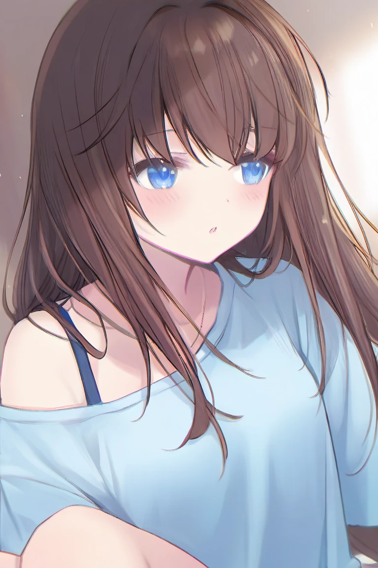 1girl, huge_breasts, sweater, solo, upper_body, masterpiece, best_quality, detailed_face, detailed_eyes, highres, beautiful, detailed, absurdres, starry_sky,