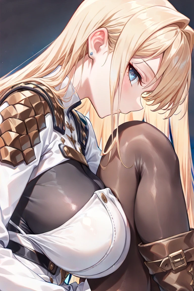 (masterpiece:1.2), (best quality:1.2), perfect eyes, perfect face, perfect lighting, 1girl, mature female ,paladin, blonde,muscular,abs,sweat,steam,horse ears, fantasy, detailed background, saliva, orgasm face, nose blush, sweat, (1 boy and 1girl are having sex ), ((missionary position, man on top, spread legs, legs up, )) (drunken eyes, vaginal penis, hetero,)