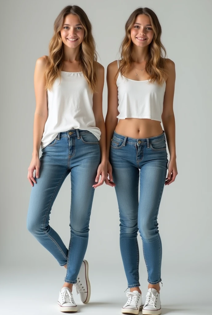 
((sexy 20s two blonde ukrainian women)), black and dark blue tight skinny jeans, belt, white nike air max 90 sneakers, topless, (((full view))), full body view, lying on the bed, dead, rest, lifeless, eyes closed, wristwatch, bracelet, dead girls, showing tits and pointed nipples, sexy back, ((facing backwards pose))
