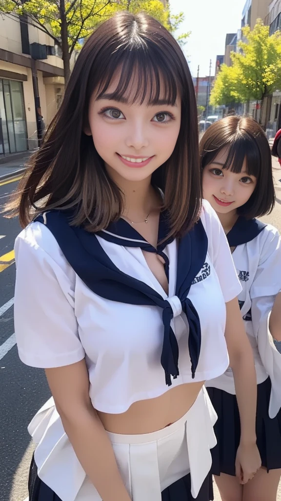 (2 girls, All naked、pieces fly, highest quality, detailed chest, upon,
, sailor suit, , tits, thin:1.5),
Japanese, ((very beautiful 12 year old girl)), naive girl、(((perfect limbs、perfect anatomy、white and beautiful skin)))、Shiny hair and moist eyebrows、Colors and landscapes of youth、Feeling of love、(happy smile、high school uniform、hair revealing、green and navy checked skirt、The blouse is unbuttoned、both breasts protrude、Topless、chest exposed、thin、beautiful breasts、exposed nipples、School playground:1.5)