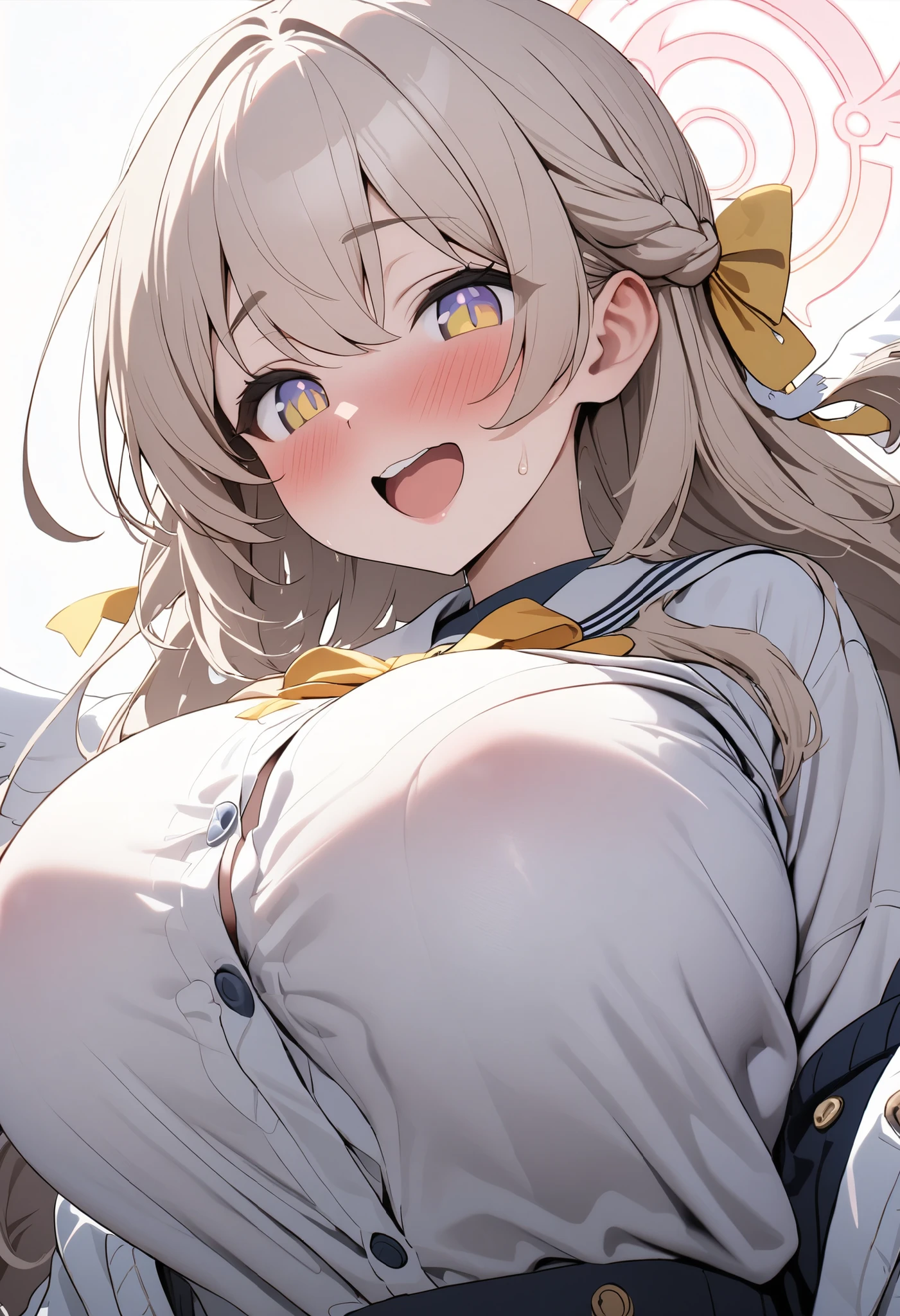 nsfw,,inuyama_aoi,aoi_inuyama,yuru_camp, solo girl, heart shaped pupils,{{{mosu_(5240mosu)}}},{{thick eyeblow}},shake motion,seductive smile,sexually flirtatious glance,saliva trail,big breasts, line drawing, glossy clothes ,, sweaty clothes, ,lotion, narrow eyes,,great_mosu,,, {{{{greatmosu}}}}, ,no text,,release lot of trailing breast ,white shirt , cowgirl position, sex,tongue out, kiss,bukkake ,shirabi nipple ,mosu mosquitone,cowgirl position, view from below