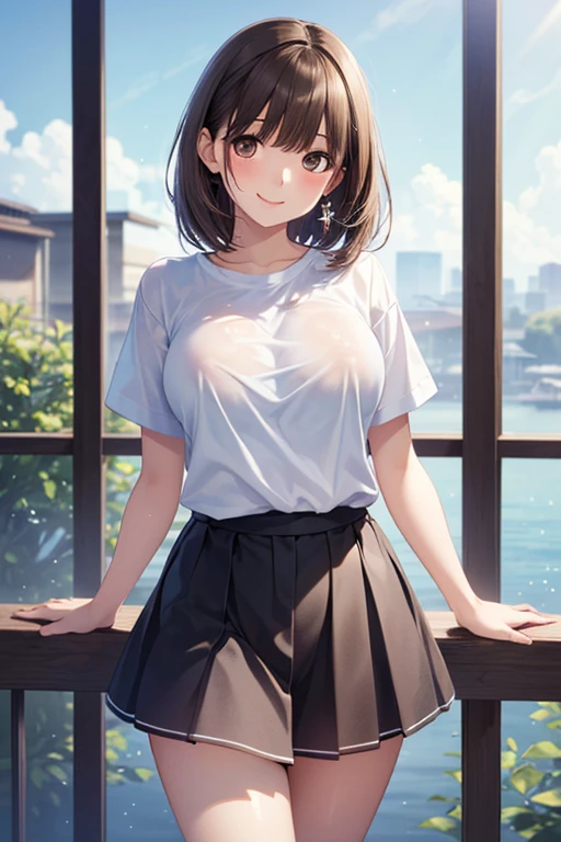 、、、 、 A young Japanese woman wearing a soaked t-shirt slowly lifts the hem of her shirt, Showing round breasts and nipples .
,((( masterpiece, Highest Quality, high resolution, 超 high resolution, Pixel Perfect , description boundary depth, 4K, RTTX10.0))),
、Anegasaki Nene, shiny brown hair, beautiful brown eyes, smiling face, sparkling pupils, (fine grain), , highly detailed face,, (masterpiece:1.2, best quality), ((only1 girl)), ((cowboyshot:1.5))