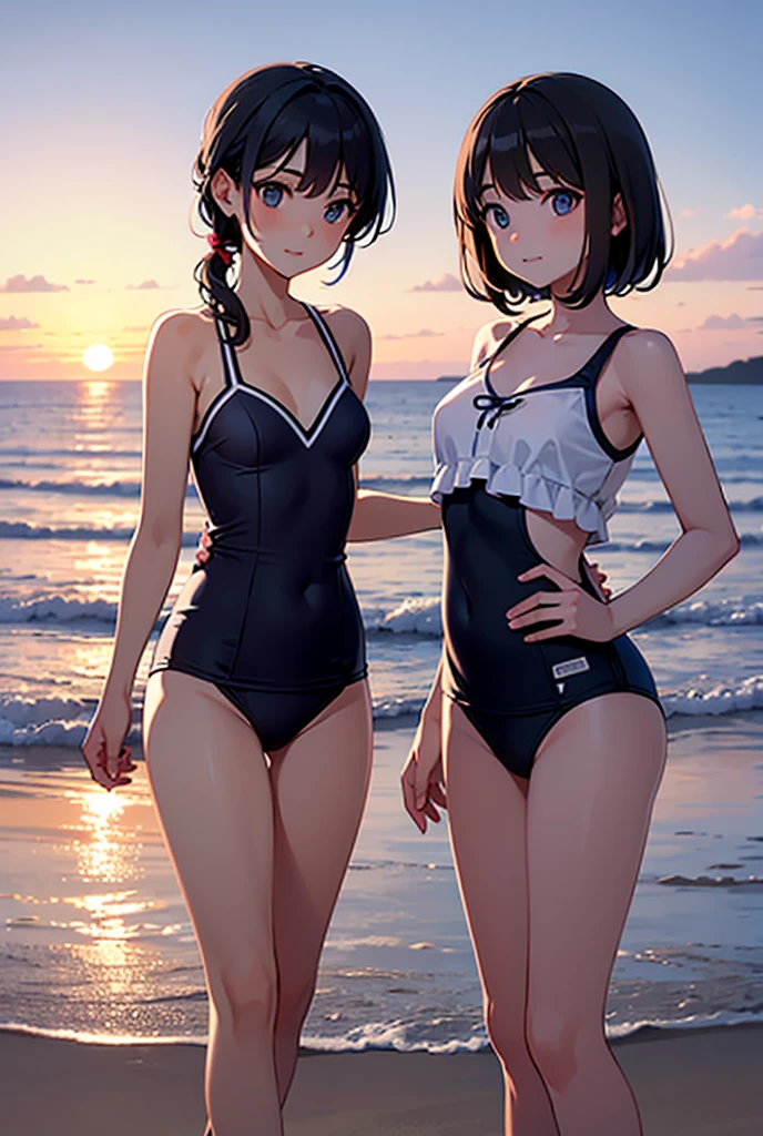 (masterpiece, highest quality, 8K ultra-high resolution:1.4), (tropical, evening, beach side, flowers: 1.4), Depth of the bounds written, cinematic focus, from a dramatic back angle, Emotional composition, Innocent pose BREAK kawaii girl, slender body, flat chest, A provocative and loving expression, highly detailed shiny skin, Dark blue one-piece swimsuit, (Wet and shiny detailed swimsuit: 1.2), Wet and shiny thighs, Perfect and beautiful hip BREAK
(realistic: 1.2), beautiful ponytail hair, Wind, detailed in the Wind, petals dancing in the Wind
BREAK
ultra detailed crystal eyes, red jewel eyes