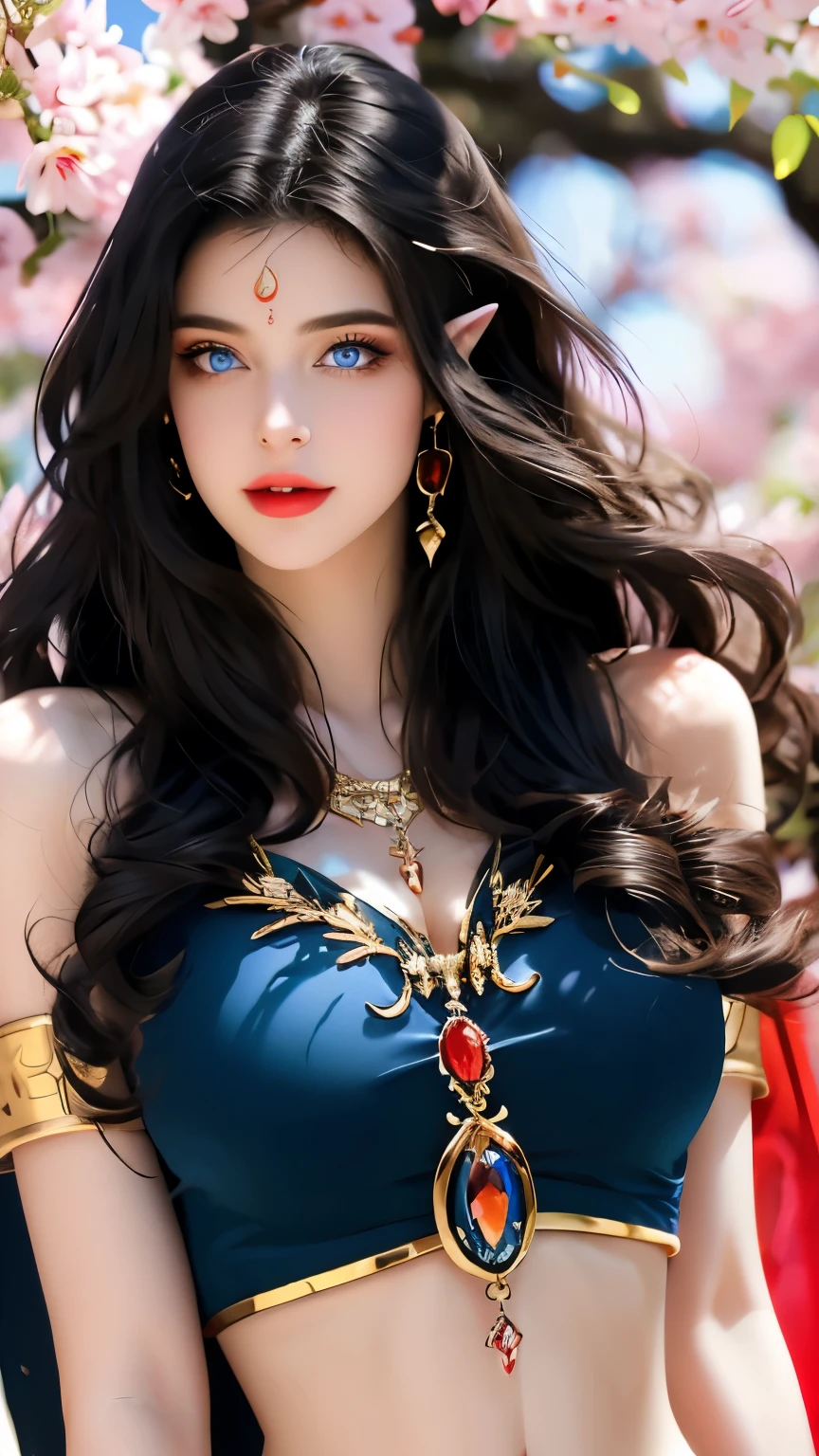 ((Realisticity: 1.2)), ((Realistic: 8K, Ultra HD)), ((Best resolution: 8K, Ultra HD)), ultra - detailed, Best quality,Masterpiece,A high resolution,CG, ((1 Girls super detailed，Super realistic) ) , ((Beautiful Queen, Ultra-realistic and ultra-detailed)),((White skin, Beautiful, smooth, Youthful, Ultra-realistic and ultra-detailed )), ((The face is super beautiful, White, Ultra-realistic and ultra-detailed ) ), Long hair, ((Ultra-realistic and ultra-detailed dress)), Solo, ((Ultra photo realsisim, ultra beautiful, Beautiful ultra fine jewelry)), ((Super beautiful crimson and golden yellow dress, Ultra-realistic and ultra-detailed )) , ((She is beautiful, Ultra photo realsisim, Ultra-fine diamond-filled earrings)), ((Her gorgeous diamond hairstyle, Ultra-realistic and ultra-detailed)), ((Nice upper body, ultra beautiful, Ultra-realistic and ultra-detailed) ), ((Medium breast: 1.5)), ((Ultra photo realsisim, Super beautiful, Ultra-thin chest)),   ((The background of the Royal Palace is very majestic, Ultra-realistic and ultra-detailed)),((The hands and palms are super beautiful, ultra - detailed, Ultra photo realsisim)), ((Super beautiful, Super beautiful, Ultra-realistic and ultra-detailed bun)), ((Super beautiful , Ultra-realistic and ultra-detailed blue hair)), candid, Photo, high resolution, 8K , Bokeh,