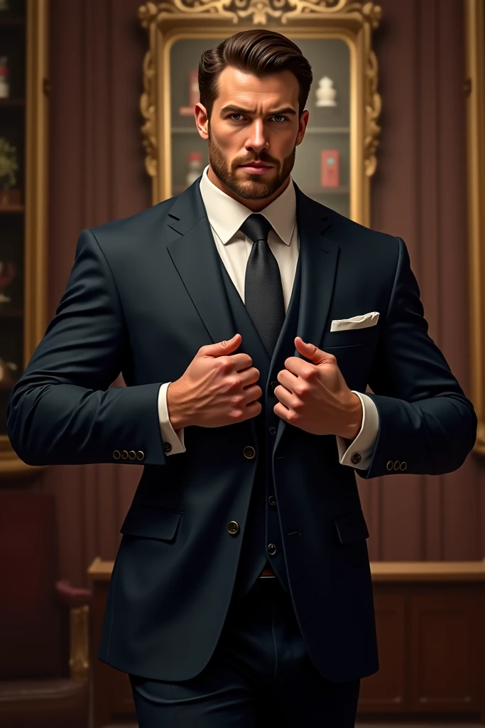 photo of (HHHCL01:0.99), a man as a movie star, modelshoot style, ((long hair:1.2)), (wet hair:1.1), (full beard:1.2), (extremely detailed CG unity 8k wallpaper), photo of the most beautiful artwork in the world, professional majestic oil painting by Ed Blinkey, Atey Ghailan, Studio Ghibli, by Jeremy Mann, Greg Manchess, Antonio Moro, trending on ArtStation, trending on CGSociety, Intricate, High Detail, Sharp focus, dramatic, photorealistic painting art by midjourney and greg rutkowski, (expensive designer suit and tie:1.4), ((oscar event)), (designer dress shirt), ((standing on the red carpet)), ((paparazzi in the background)), (looking at viewer), (detailed pupils:1.3), (modern outfit:1.2), (closeup), dim lights, <lora:epiNoiseoffset_v2:1.3>
