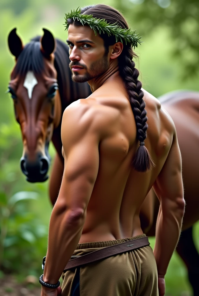 A middle-aged man gallops across the steppe on a horse,Arms spread wide,super high image quality,the detail,musculous, Muscular body,Asia face,attractive beefy man,50-year-old man ,sport, big muscular man, partially male hairy torso, Wet pubic hair,perspire,Drenched, musculous, Muscular body, hairy chest and hairy body, loincloth