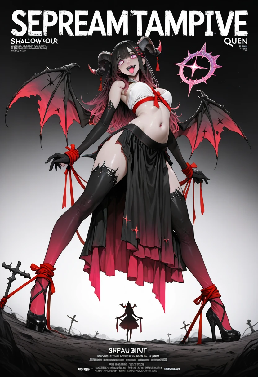 Zombie little girl,With vampire wings,With vampire teeth,lies on the ground,Exposing the crotch,white and transparent,Raised sexy,On the street,lookingat,Spread the fun of leg press,The clothes were tattered,There are bite marks on the body,Watch from behind