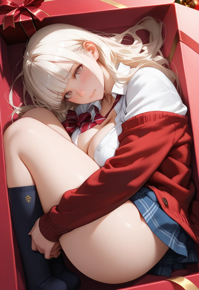 (NSFW:1.3), No correction, Super Detailed Game CG, (High resolution:1.1),(absurd:1.1), highest quality, High resolution, highest resolution, very detailed, anime, from below, 1 girl, kei karuizawa
blue shirt, white skirt, Clothing around the waist, Jacket, red Jacket, long hair, smile, closed mouth, medium breasts, POV fuselage grab, Liar, wide open legs, raised my feet, half undressed, wet clothes, wet body, Sweat, embarrassing, blush, cleavage, sunlight, spread your legs, (spread your pussy:1.3), Creampie, chest comes out, smartphone