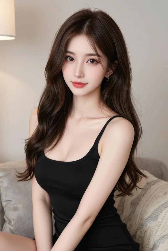 1 Girl,office,Soft Light,Chinese Beauty,Tight Fit,dress,Dark-haired,long hair,