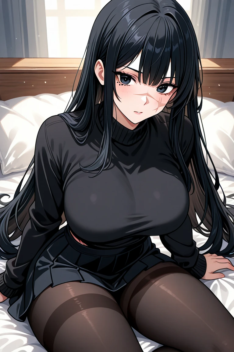 Long black hair sister、Big Breasts、bath