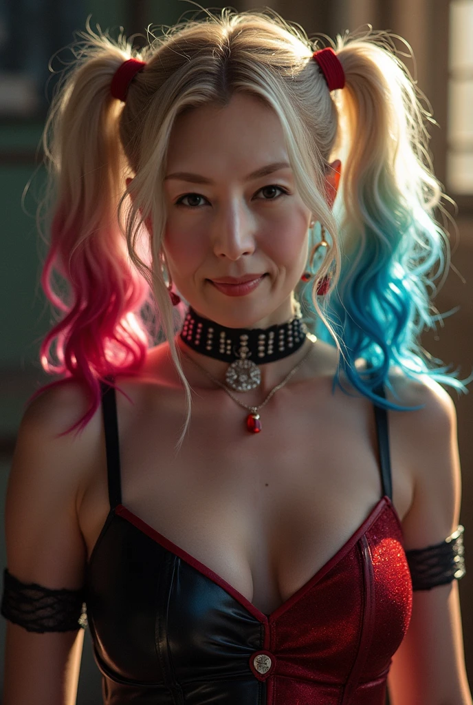 ((masterpiece, photorealistic:1.4, extremely intricate:1.3, photon mapping, radiosity, physically based rendering, ultra resolution, hyper-realistic, photorealistic:1.4, hyper-realistic, 8K)), ((((solo teenage supermodel, (satisfied, smirking, [large breasts:medium breasts:0.5], black silk vest, topless, red patterned jodhpurs), playful, straight hair ponytail [blonde hair:dark hair:0.9]), [skin detail:freckles:0.7]), fujicolor))
