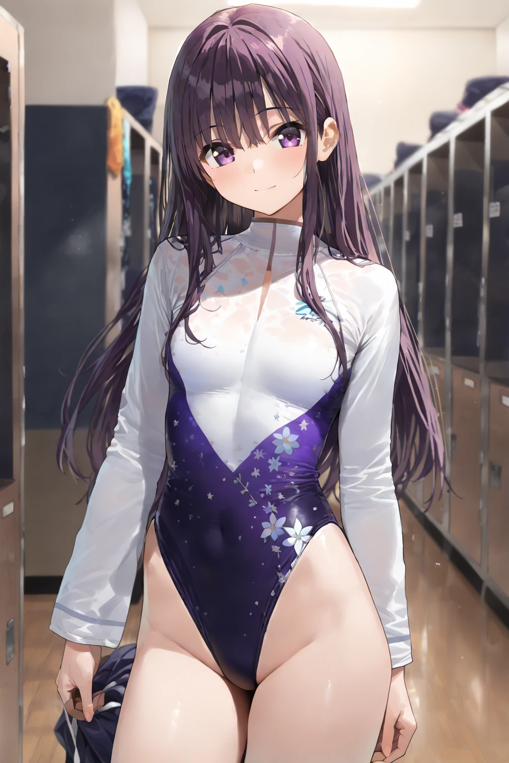 top-quality、extremely delicate and beautiful、Soio、Soio、8-year-old little girl、japanes、elementary student、A dark-haired、((Pink leotard))、(highleg)dress room、Tiara on the head、A smile、is standing、Facing the front