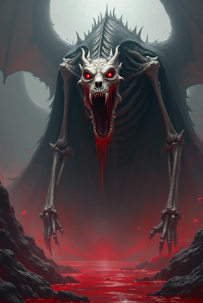 Evil, scary, disturbing, bloody, vore, angelic horror,