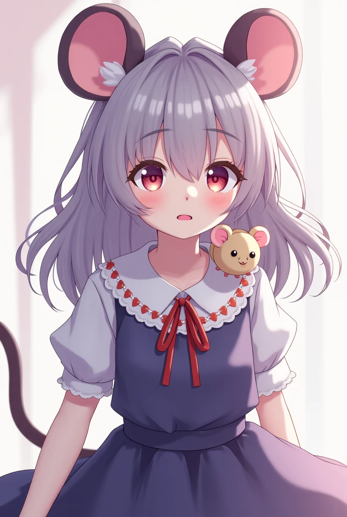 score_9, score_8_superior,score_7_superior,sauce_Furry, sauce_ anime,
mouse, human,Humanity, One girl, Little, Gray Hair, Red eyes, Worried, Light pink dress, alone, wilderness, 他人の手のひらのsuperiorで,
