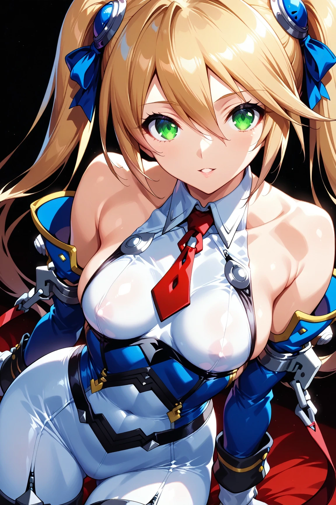 1girl, scenery, dark magician girl, blonde hair, torn clothes, big breast, nipple, closed eyes, parted lips, detailed face, tears, sad, face up, eye level shot