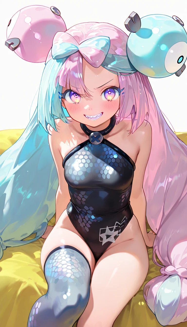 (masterpiece:1.3), (Highest quality:1.3), (Very detailed:1.2), ((cute)), cute, (Lovely), ((sexy)), ((Very detailed)), 4K, (8k), Highest quality, (beautiful), figure, Anime Style, (Bold Line:1.2), Gradation, (whole body), //, (Put your arms behind your head:1.2), Leaning forward, //, cute女の子, One girl, 16 years, (alone:1.2), Pink skin, //, Huge breasts, （Huge breasts：1.8)(Perfect Eyes:1.2), (Perfect Iris:1.2), //, Long Side Ponytail Hairstyles, turquoise hair color, (beautiful目) //, (sexual expression:1.2), (Ahegao:1.3), (Laughter), smile, //, Abstract art (School Swimsuit), //, (monochromatic (lavender) cuteゼンタングルハートパターンの背景:1.3), (Zentangle Background), Abstract Background Art