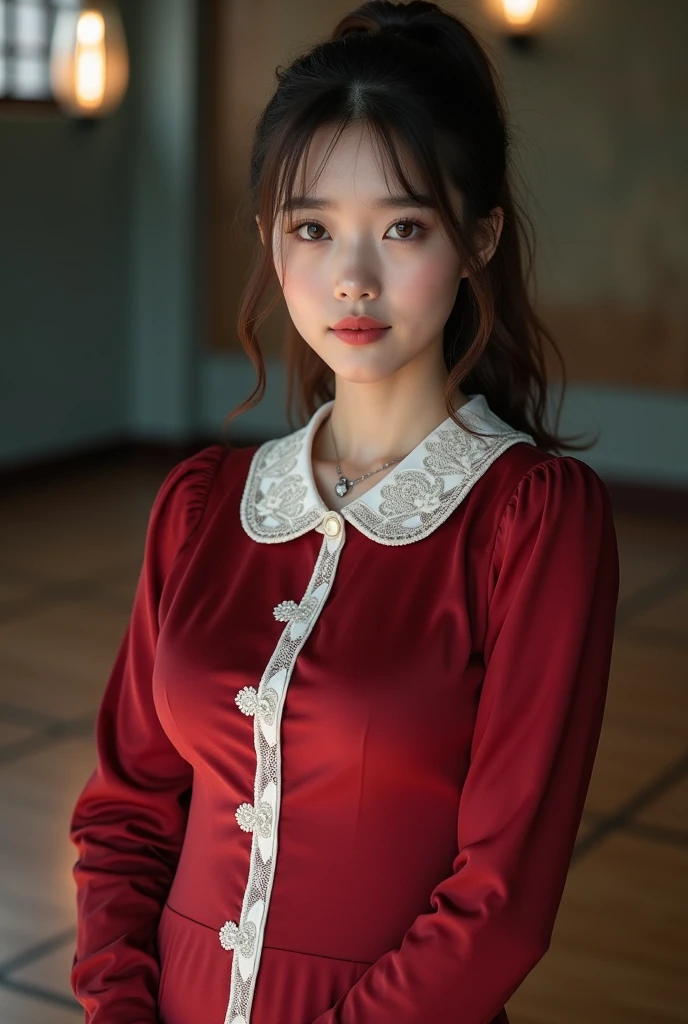 RAW, 50mm f 1.2, full body photograph or gorgeous fit, thin n4t4l14d, face , wearing a red Victorian dress posing in front of ((Christmas tree)) in large Victorian Room, fireplace, eye contact, flirty smile, hyperdetailed
<lora:n4t4l14d:1>