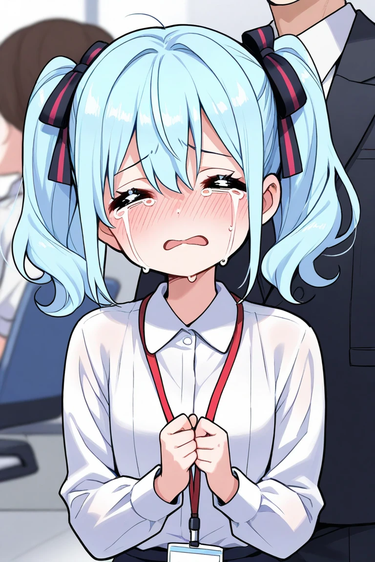score_7_up,score_8_up,score_9,japanese girl,touch head my self,open mouth,@_@,crying,best quality,masterpiece