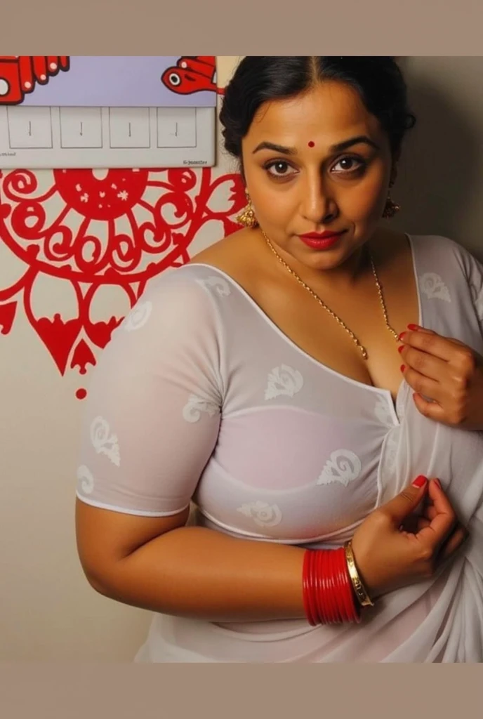  Indian woman sitting down doggy masterpiece, best quality, ultra-detailed, (warm hue, warm tone: 1.2), wearing Hook Saree blouse , 20 years old, (((big tits1.8))),((Huge breasts 1.6)),(((Plump body 1.8))),  (Indian instagram photo, wearing Hook Saree blouse closeup face photo of 23 y.o Chloe in kebaya, Red Lipstick, sensual Lipstick, Sensational Make Up, huge cleavage, huge breasts pale skin, (smile:0.4), hard shadows, White G-STRING, bright lighting 