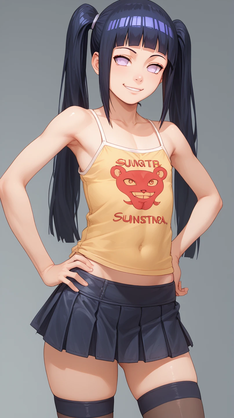 Anime Shōnen、Both have、Toned Abs、Highest quality、masterpiece、alone、Expressionless、jitome、Narrow waist、slender、Medium Hair、Cat ear、ribbon、Black Hair、Upper body naked、belly button、blush、tie、Black gloves、hot pants、belt、Toned body