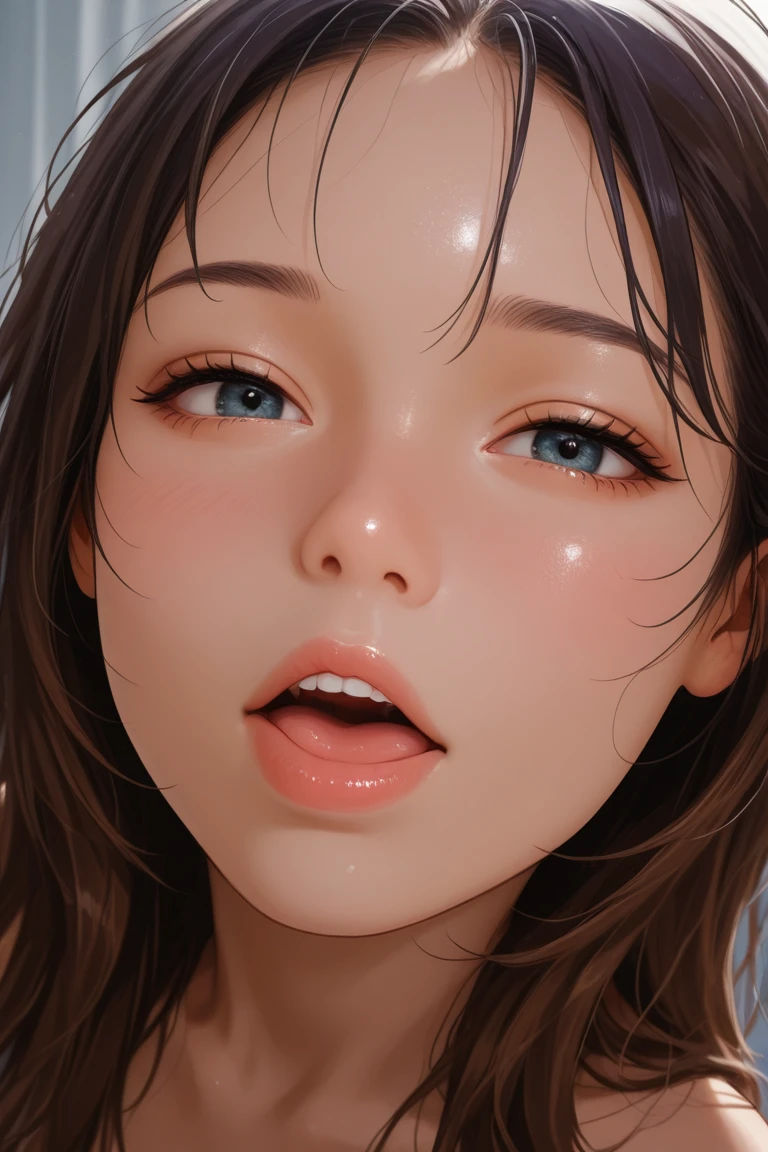 1girl, beautiful detailed eyes, beautiful detailed lips, extremely detailed face, long eyelashes, mischievous expression, playful tongue out, intricate details, (best quality,4k,8k,highres,masterpiece:1.2),ultra-detailed,(realistic,photorealistic,photo-realistic:1.37),vibrant colors, dramatic lighting, cinematic composition, fantasy, surreal