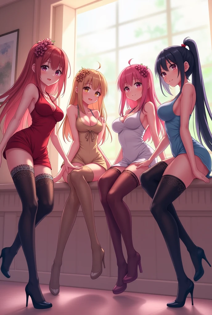 Girls showing their pussy