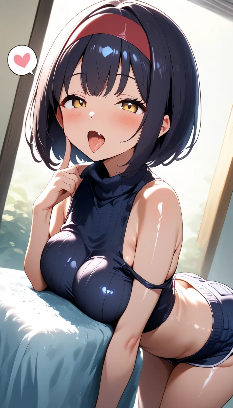 (((Sex in the missionary position:1.5))),((Japan Woman)) ,(((Insert into :1.5))),Solo,Wet body,Fluid leakage from the crotch,Open her mouth wide and stick out your tongue,(Nipple ,Breast exposure,toppless :1.2),Erotic,Black hair, longeyelashes, blush,Obscene,obscenity,fascinated expression,closed her eyes,yawns,drool from the mouth,Super Detail, Best Quality, Colossal tits,(Beast ears,Dark blue evening dress:1.2) Small moles under the eyes, Big breasts,