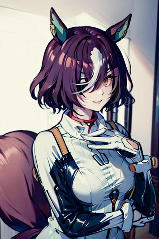 (vtubermodel:1.2) fullbody , 1girl,purple hair and pink eyes, smiling , dress, fluffy bear ears, high quality , extra detailed , rendered, sharp face, symmetrical , facing viewer ,A-pose, (white background:1.5), looking at viewer