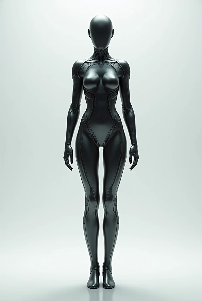 Black girl robot naked