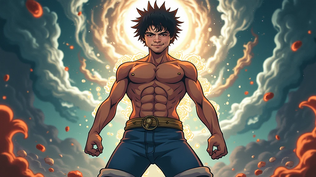photograph of <lora:Arashi_Gatchimori_V1:0.4>  <lora:Logan_hrs_V1:0.4>  <lora:Max_V1.1:0.6>, 1boy, solo, Human, glowing red eyes, Naked, male, sunset, bokeh, f1.8, 4k, (fanged smile:0.9), dramatic lighting, concept art, trending on artstation, by zackary911,by chunie,(by meesh:1.2),by kiyosan,by sigma , 4k, 8k,dramatic lighting, highly detailed, detailed face, [detailed ambient light], [gray natural lighting], [ambient light on the belly], [realistic proportions],[sharp focus], (shaded), (hi res), ((masterpiece)), detailed space background, Arashi, male, ( big penis, sweat, musk, musk clouds, steam), (human, human solo, anal sex:1.2, cum:1.2),  red eyes glowing,