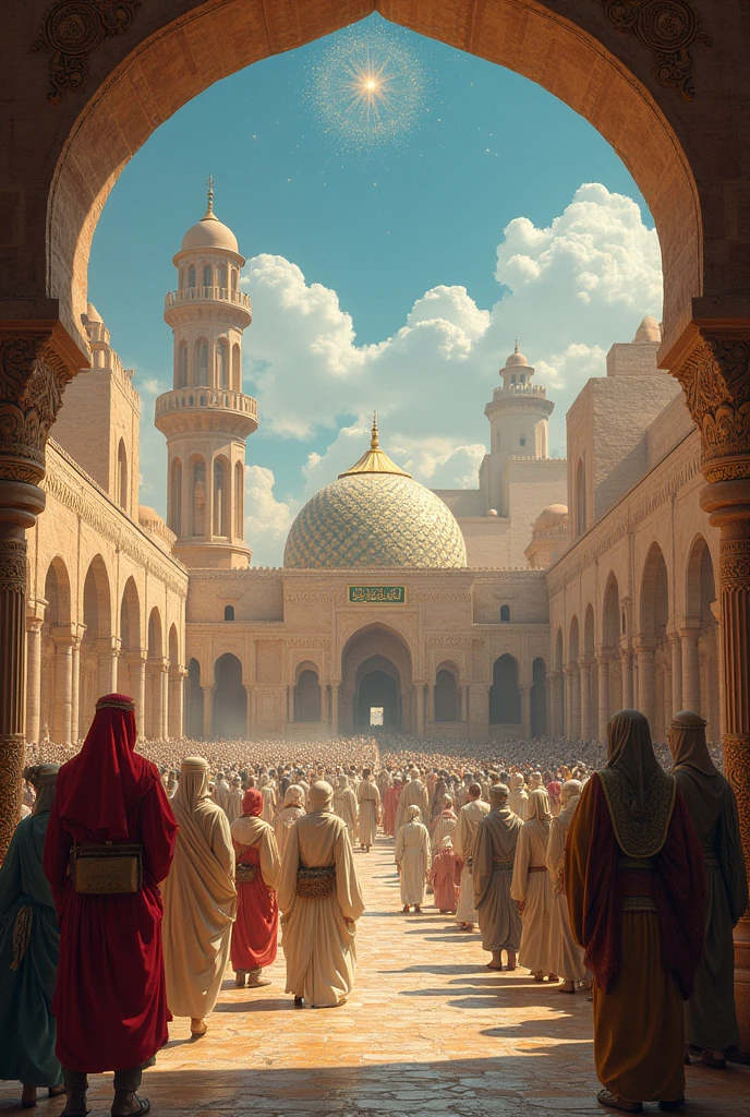 Islamic people protect on temples