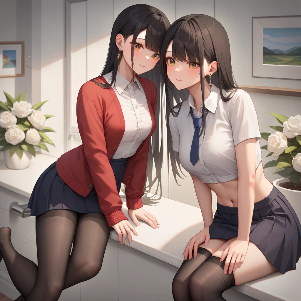 (Highest quality),(masterpiece),Cute Girls,Perfect breasts,Perfect Ass,20-year-old,Sensual look,mini skirt,Perfect body,Round Breasts,Soft lips,sweating,Black Hair,Girl spreading legs,1 person