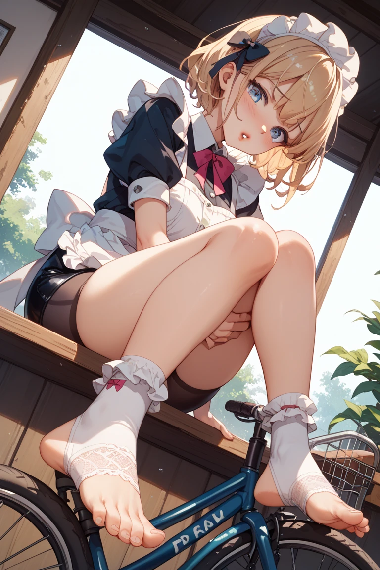 (Art Model:1.3),BESTquality,Super Resolution,(Very cute woman),(High twin tail hair:1.5),(Images with no viewing restrictions:1.5),(She is squatting with her legs spread wide to the left and right.:1.5),(whole body:1.2),(From belowもangle:1.3),(sexy),(White silk knee socks:1.2),(Thin suspenders:1.2),(garter belt:1.3),(Sit with your crotches wide open to the left and right.:1.2),(delicate),(highqualityanime),From belowもangle:1.2,(Sit with your legs wide apart (UPlegs):1.3),(｛　She is dieting by doing squats with her legs spread wide apart :1.3　　｝)　　,若いShinyShiny白いShiny肌、Platinum blonde hair with dazzling highlights、Shiny明るい髪,Smooth Hair、輝くbeautiful前髪、Shiny, Transparent and attractive、とてもbeautiful, Nice and cute 、High resolution、Very detailedな写真、Professional Lighting、(A gravure idol spreads her legs wide to show off her panties to the camera.:1.3)、(masterpiece, highest quality:1.2), alone,  {{{masterpiece}}}, {{{highest quality}}}, {{Very detailed}},  {{とてもdelicateでbeautiful}}, ,(High two side up hairstyle:1.5),  very cute ,(Flat Chest, Small hips, Maid, Black Skirt,  (White knee-high socks:1.3), (((legsUP:1.3))), ((Pushed backwards:1.5)), (Place your arms behind your back:1.2),,Tilt your head,  In the heat, Open your mouth, Drooling, (((From below))),, (((Upper Body))), (animation, (Skirt lift:1.3), (whole body:1.2),(Thin suspenders:1.2),(garter belt:1.3),(Silk knee socks),Drooling,(Completely hairless crotch 1.3),(short hair),(Slim and round body:1.2,((Tattoo on crotch:1.2),((beautiful:1.2),(Semi-rear stick:1.2),(Bright lighting:1.2),(Small breasts:1.3),(Double hand behind head:1.3),(Cute Face),(Ahegao:1.2),(Outdoor LIVE Idol),(Night Park),(bench),(Largely torn clothes:1.3),(silverhair)(｛　KMS Elbe　:1.3　｝),(Riding a bike:1.5),(Front body:1.5),(Pink small panties:1.1),(Skirt lift:1.5),((She spreads her legs wide to show off the flexibility of her hip joints.:1.2)),(Squat diet live broadcast:1.2),(fan service:1.2)