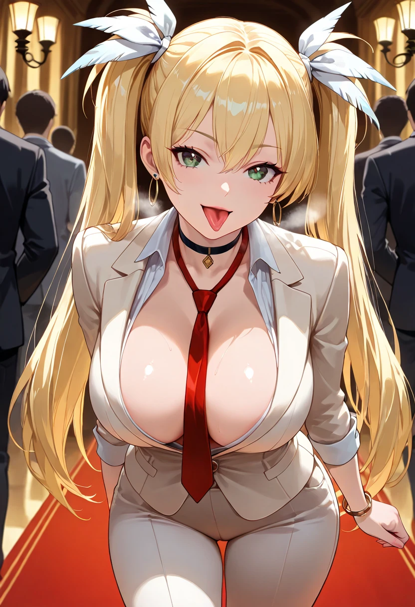 score_9, score_8_up, score_7_up, source_cartoon BREAK 1girl, walking side by side, (yang_xiao_long),eyes closed, frown, closed mouth, clenched teeth, large breasts, bare shoulders, bare arms, nightclub, leotard, playboy bunny cosplay, nightclub, blush, detached collar, netorare, cheating wife, cheating (relationship), earrings, skindentation, from side, breast grab, 1boy, faceless male, size difference, male face out of frame, side view, profile, upper body, walking, female foreground, male background, male wearing suit, rating_questionable
