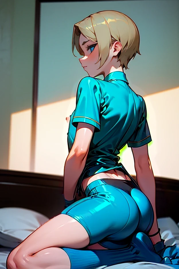 (((official art,product art,Super thin illustration,最High resolution, muste piece,best quality,best quality,非常にdetailedなCGユニティ8kの壁紙))),1 boy,high quality, detailed, (little boy),12 years old, A young ace striker male idol with a super cute face,beautiful boy, Cool handsome face with smile, soccer spike, long legs, thighs, Foots, Bulge, (blonde hair、)、 short story,spiky hair、shiny hair, (Yellow tight shiny soccer training bodysuit), (tight soccer shorts), grassy area, cool pose, (太いthighs,big ass)、(((training room)))、((Saucy、))、grinning grin、spread legs,ultra fine painting, (best quality, In 4K, 8K, High resolution, muste piece:1.2),(((Being aware of the sexual gaze of middle-aged gay men))).、Service Shots、Kurapika、Hunter × Hunter、detailedな肌のペインティング、(((Clear images))),