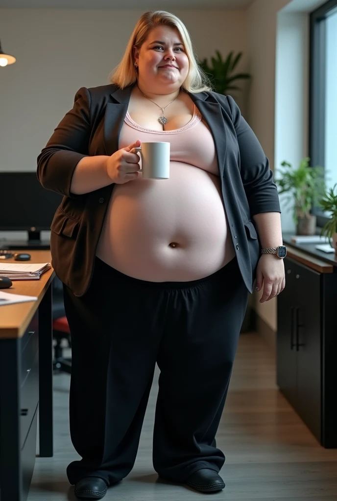 (best quality,4k,highres,ultra-detailed,realistic:1.37),vibrant portrait,beautiful fat obese cafe worker lady with a long big beard,long beautiful hair,manly chiseled face,expressive eyes,lovely smile,stylish outfit,confident stance,coffee cup,cozy atmosphere,artistic lighting,rich color palette,bokeh