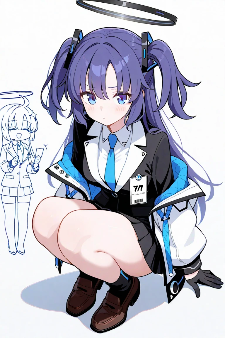 yuuka, gym uniform,cute,white background