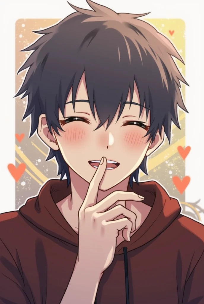 score_9, score_6_climb, source_anime, 1 man, alone, climbper body, Shinomiya Kaguya, conjunctivitis, black hair, black dress, white sailor collar,, Put your hand on your chin., Heart-shaped eyes, no pclimbils, smile softly, tooth, tsurime, red background , stick out your tongue, sexy, saliva, flirt, It has black wings., Hakama style kimono