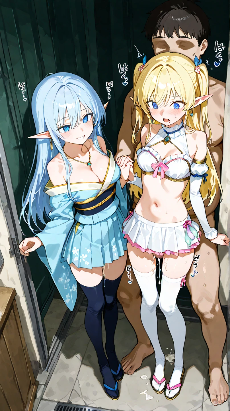 BREAK Perfect Anatomy、(High resolution:1.2)、Incredible illustrations、(Cute illustrations:1.2)、(Beautiful background)(nsfw) (Beautiful background,(locker room))1gial((multicolored hair,wavy long hair)(cockslut)(school uniform,skirt,Silk Sexy Lingerie,slut,garter straps,,pointy ears,bikini tan:1.7),(a girl, height 1.5meters, 40kg),,17-year-old,flat chest)((undressing,open clothes,oversized clothes))