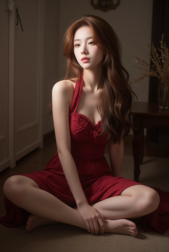 A redhead woman