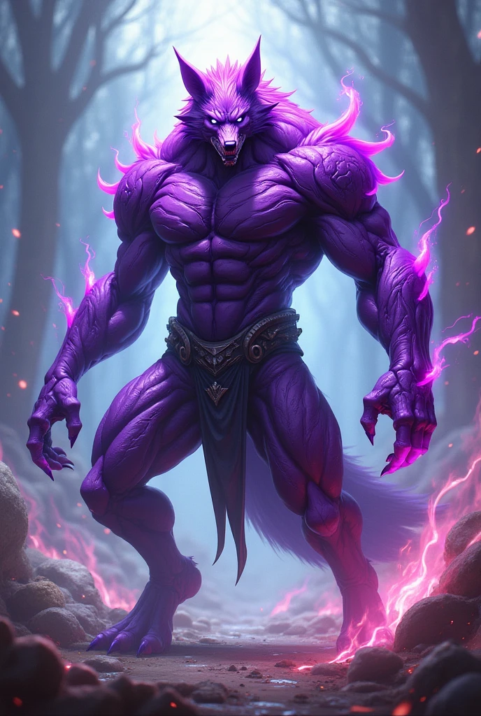create a jojos bizarre adventure stand that takes the form of a majestic anthropomorphic creature with fur resembling Lumine's affinity for furry content. Its eyes hold an intense fiery gaze, reflecting Lumine's quick temper.