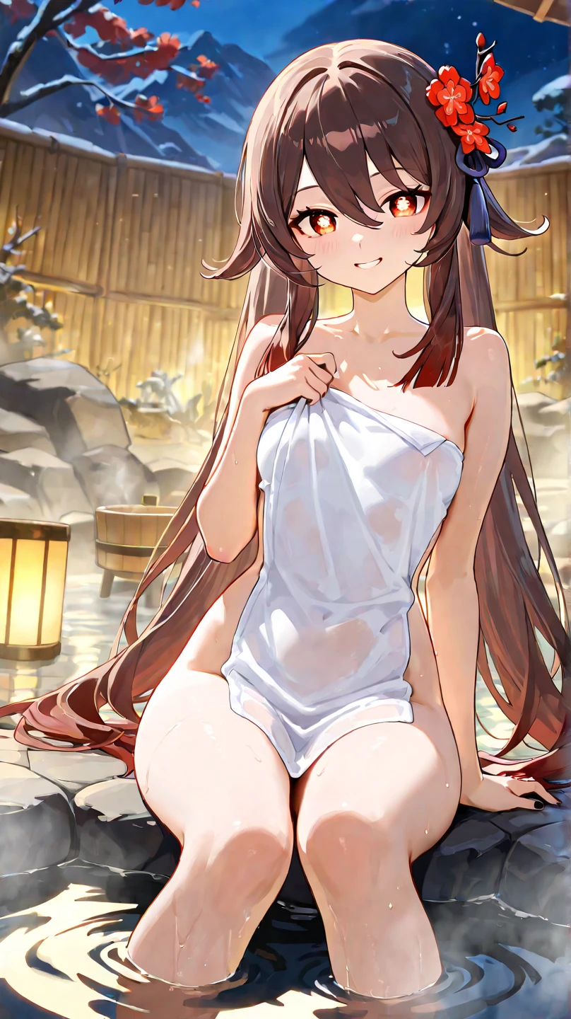 NSFW, (masterpiece:1.2, best quality), ultra high res, absurdres, highres, 1girl, full body, sitting,
(1girl, (forehead:1.2), beautiful detailed eyes, happy smile, open mouth, ((sauna)), (naked bath towel:1.3),
(looking through legs, gleaming skin, elbows up, hand between legs))
(steaming body, very humid, steam, fog, dampness), (cowboy shot, looking at viewer)