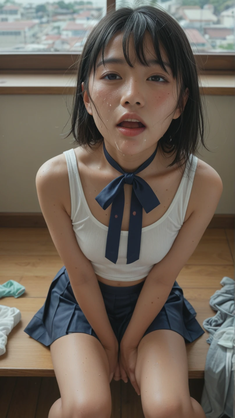 ((((highest quality)))), ((masterpiece)),(get used to it),(((Beautiful girl working in a brothel)))、((((((She is crying and pushing a thick dildo into her anus)))))),perfect face, ((besT masterpiece)), (get used to it),(((((After being creampied by a customer))))),((((very young 顔)))),(((((10years old:1.8))))),((brown hair)),,perfect face,((No bulge、とてもsmall breasts:2.0)),((((sad look:1.7))))、(((tears:1.6)))、((perfect face)),((beautiful skin)),(highest quality),ultra high resolution,(((realistic:1.5))),1 girl,((((tied up and stretched out on the bed))))、(((((wonderful beauTiful girl))))),((((very thin)))),((((((primary school student)))))),(((no makeup))),(((primary school studentのような幼い顔))),((((Big 8)))),(((ponytail))),(short hair),(thin eyebrows),(thin eyebrows),((((wonderful )))),((((height: 130 cm)))),((((((:1.8)))))),((((i don&#39;t&#39;T&#39;T&#39;T&#39;no pubic hair)))),(shaved pussy),(((sit))),((((全くNo bulge胸)))),(((flat chest))),((small breasts)),((No bra)),(((No panties))),((((flat chest)))),((((very thin)))),((extra thin waist)),(((My thighs are thin and it looks that way.&#39;it will break))),(((small ass))),ribs are sticking out,((abs)),(The labia minora are slightly darkened),(((((Completely naked))))),(((M-shaped spread legs))),(((body facing the viewer))),((((High-quality depiction of female genitalia)))),((((High quality depictions of beautiful girls)))),((((realistic female geniTals)))),((((((Spread your legs and show your genitals to the viewer)))))),(((((A large amount of semen dripping from the female genitals))))),((((((open the vagina and anus)))))),((((Semen flows from the genitals or anus)))),(((((absenTmindedness))))),((((((Not wearing underwear and clothes)))))),((((show genitals to audience)))),((((Don&#39;don&#39;t laugh)))),(((((Please wear a garter belt)))))、((((Wear knee-high stockings))))、((((show off one's genitals to the viewer)))),