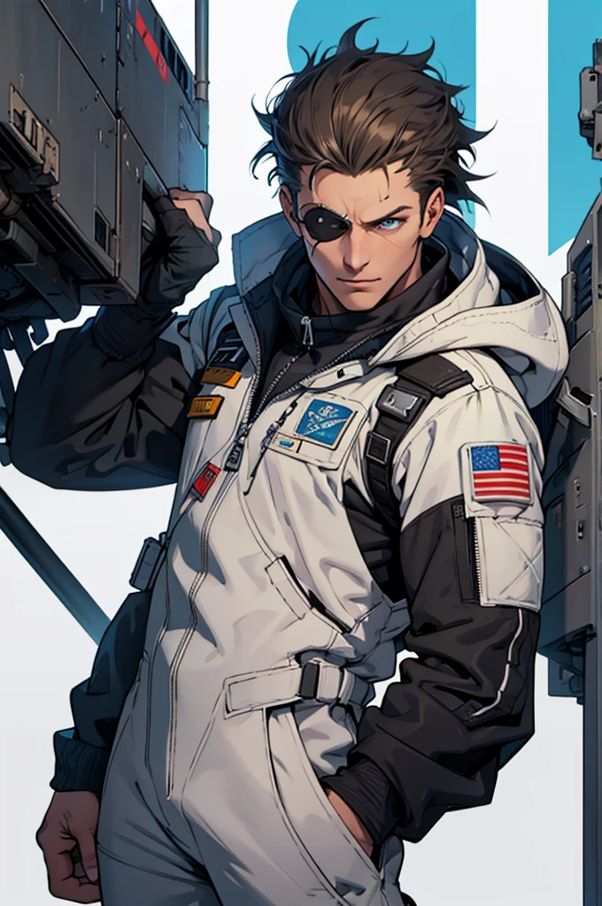 Pilot suit sand-haired muscular thigh solo、Show Moon Viewer、femele