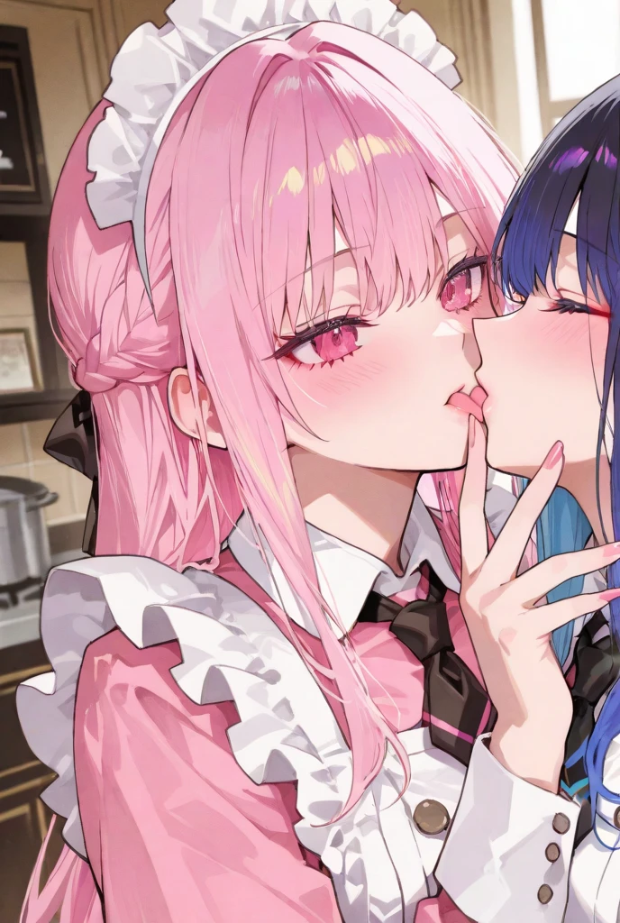 high resolution、2Beautiful women、Older sister and younger sister、Two Sisters、隣り合うOlder sister and younger sister、Big Tits、Voluptuous、Lewd、Gal、Bitch、Invite a man、Give a blowjob、Older sister and younger sisterでフェラチをする、Sisters who like dick、Sisters who like blowjobs、Sisters get excited by blowjob、Sisters licking one dick with their tongues、Sisters happily licking dicks、Sisters get cum on their faces、Ejaculating、Sisters covered in cum、Lewdな姉妹、Sisters who like to cum、Maid服、Maid、Phimosis、Bukkake