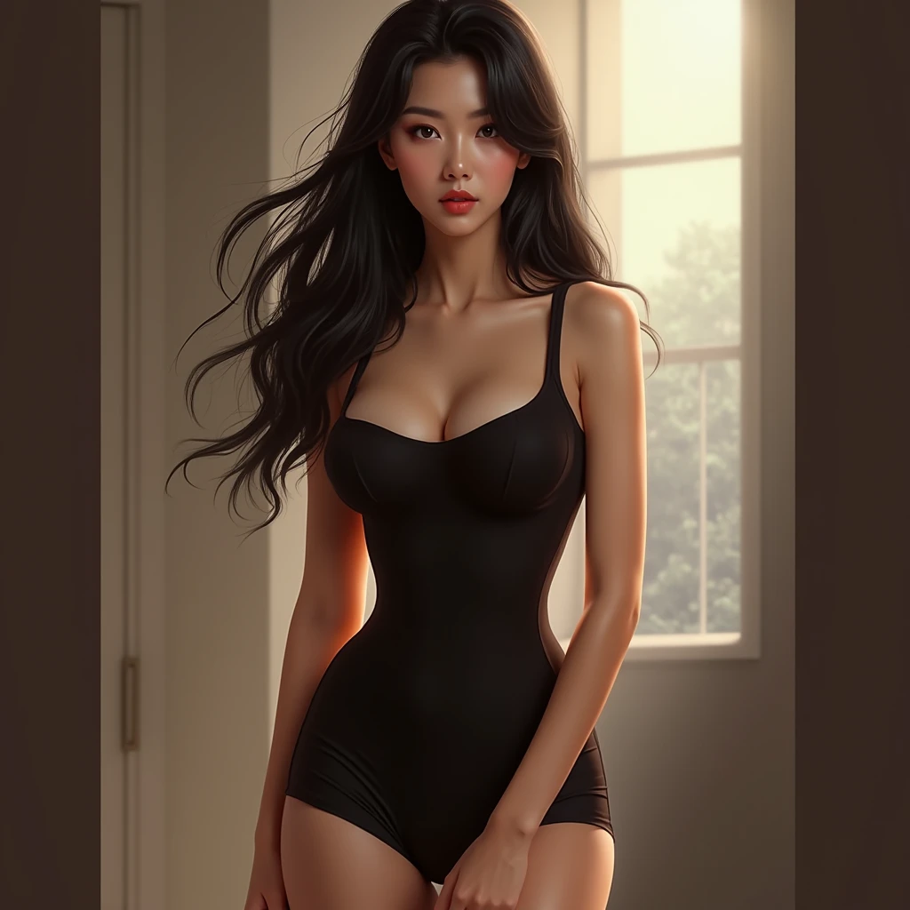 Black swimming suite
