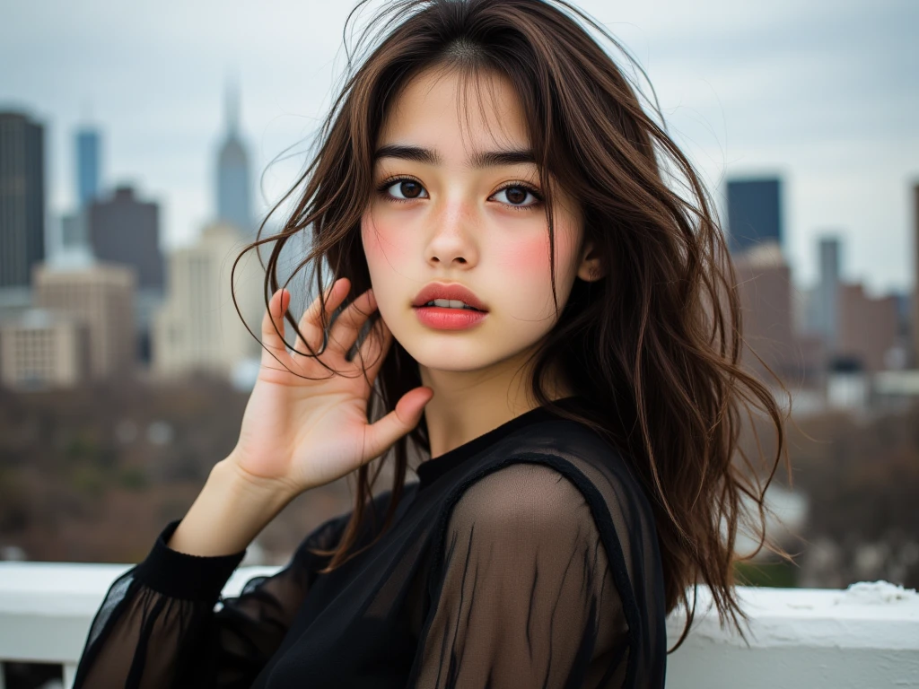 mix4, (8K, Raw photography, Top image quality, masterpiece: 1.45), (realisitic, Photorealsitic: 1.37), one girls, cute little, A city scape,Daytime,profetional lighting, photon maping, Radio City, physically-based renderingt, Gradient gray hair, Lustrous hair, girl with, Casual clothing,Cute clothes, top quality photo, hight resolution, 1080p, (clearface), (Detailed face description), (Detailed hand description), (masterpiece), (Exquisite CG), extreme light and shadows, dishevled hair, masterpiece, lush detail, (Fine facial features), (top quality photo), (masterpiece), (A detailed eye), Look in front of you, Fine clavicle, large full breasts,((sideboob barbosa)),(underboob),,piercings,cleavage of the breast,