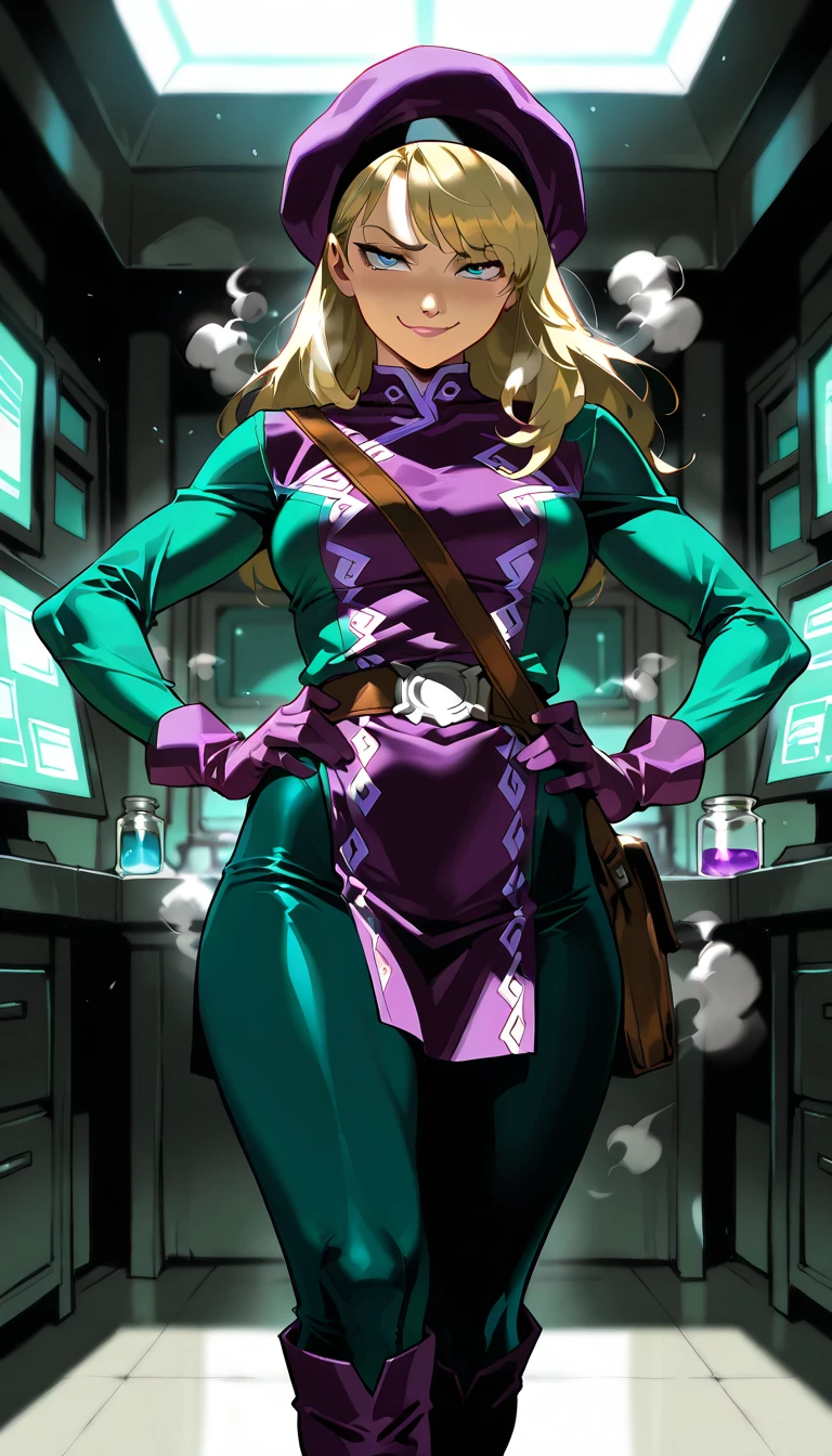 My hero academy, Boku no hero academy, anime, Hero Outfits (HerbVenus):
When Venus transforms into HerbVenus, her hero costume combines elements of her passion for nature and her plant-based powers. Here's a description of the look of his hero costume:
An adjusted jumpsuit of green color, symbolizing your bond with nature and plants.
Details of leaves and vines intertwined throughout the costume, providing an organic and natural touch.
Boots of medium or high barrel, with resistant soles, allowing the necessary mobility for your heroic actions.
Flexible and adherent fabric gloves, allowing her to precisely manipulate plants and ingredients.
A cover with a subtle pattern of foliage, bringing an elegant and heroic aesthetic.
A belt or band with compartments to store seeds and ingredients essential to your abilities.
Special glasses, with lenses that enhance your vision and help identify plants and substances.