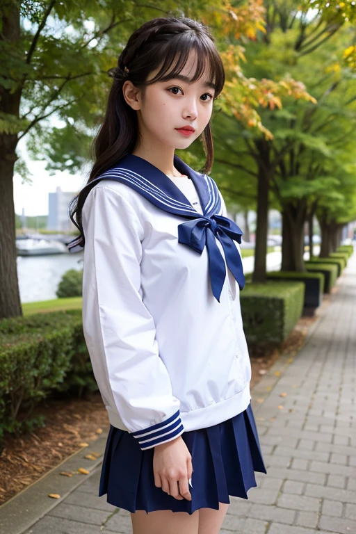 arms cuffs、a sailor suit、